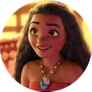 😜 Moana disney, prinzessin, animiert, figur, ozeanien whatsapp sticker