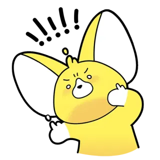 😲 cartoon, animal, offensive gesture, middle finger telegram sticker