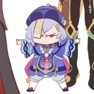 😤 Qiqi Genshin Impact qiqi, genshin impact, anime, video game, chibi telegram sticker