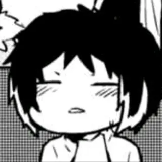 😪 manga, anime, cute, cartoon, chibi telegram sticker