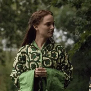 💫 femme, portrait, vert, mode, Natalie Portman, actrice telegram sticker