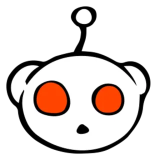 😳 reddit, panda, avatar, icona, cartone animato telegram sticker