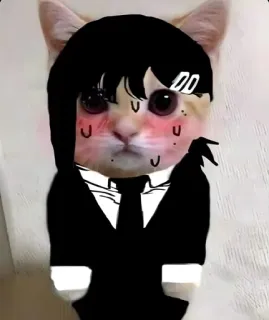 😚 Makima Chainsaw Man gatto, anime, manga, chainsaw man, makima, kawaii telegram sticker