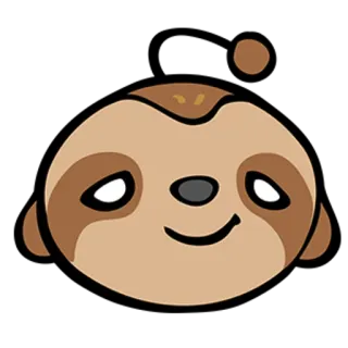 😏 bradipo, carino, animale, assonnato, pigro telegram sticker