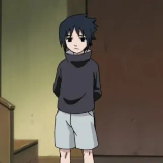 🀄️ Sasuke Naruto Аниме, Манга, Ребенок, Грустный, Серьезный telegram sticker