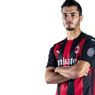 😏 futebol, jogador de futebol, atleta, AC Milan, esportes telegram sticker