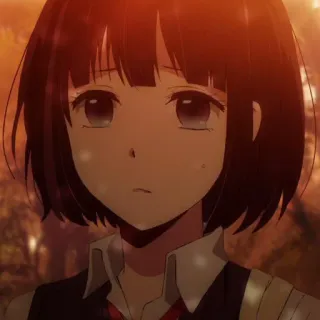 🎐 Anime, Mädchen, Traurig, Porträt, Manga, Charakter telegram sticker