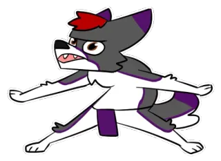 😮 Dibujo animado, Perro, Animal, Furry, Antropomórfico, Personaje telegram sticker