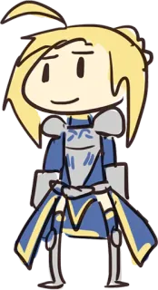 🤨 Saber Fate/stay night Anime, Cartone animato, Saber, Fate/stay night, Personaggio videogioco, Personaggio immaginario telegram sticker