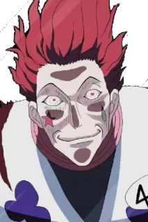🌞 Hisoka Hunter x Hunter anime, clown, hisoka, hunter x hunter, villain telegram sticker