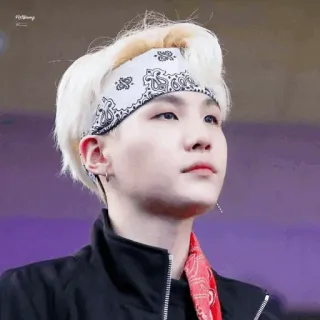 ☁️ 人, 男性, ヘアバンド, イヤリング, 金髪, 顔, ポートレート, kpop telegram sticker