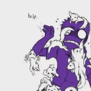 😺 help cartoon, verzoek, nood, fantasievol telegram sticker