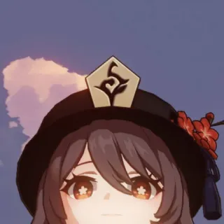 👻 Hu Tao Genshin Impact 动漫, 游戏, 原神, 胡桃, 角色, 可爱 telegram sticker
