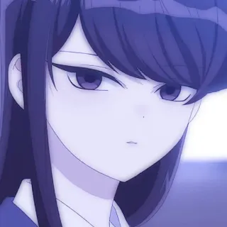 ☂️ Komi Shouko Komi Can't Communicate Anime, Manga, Komi, Komi no puede comunicarse, Shouko Komi, lindo, escuela telegram sticker
