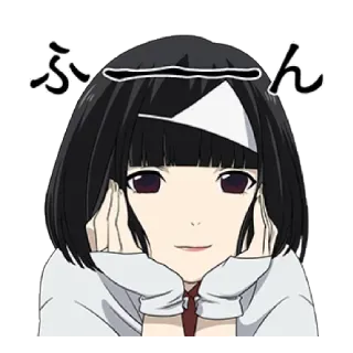 🙂 ふん Anime, Mangá, Fofo, Garota, Kawaii whatsapp sticker