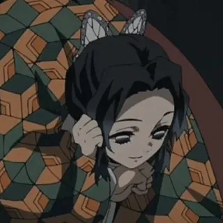 💜 Shinobu Kocho Demon Slayer Anime, Demon Slayer, Shinobu Kocho, Postać, Motyl telegram sticker