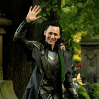 👋 Loki Loki, Marvel, superhero, character, villain, Tom Hiddleston telegram sticker