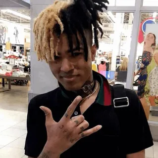 🖤 XXXTentacion rapper, muziek, zanger, tatoeage, artiest telegram sticker