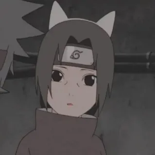 😮 Itachi Naruto anime, manga, cat ears, uchiha, itachi, naruto whatsapp sticker