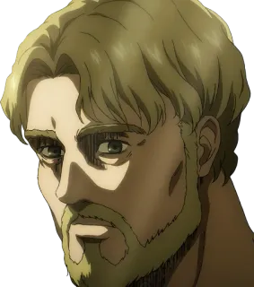 🧔‍♂ Zeke Yeager Attack on Titan อนิเมะ, ตัวละคร, ภาพบุคคล, ผู้ชาย, เครา, ผ่าพิภพไททัน, ซีค เยเกอร์ telegram sticker