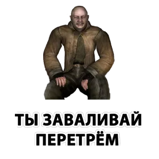 ☃ ТЫ ЗАВАЛИВАЙ ПЕРЕТРЁМ telegram sticker
