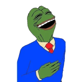 🐸 Pepe the Frog pepe, rana, meme, risa, meme de internet, dibujo animado telegram sticker