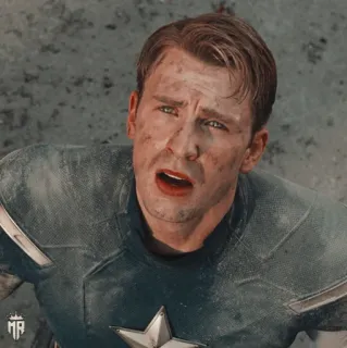 🇺🇸 Captain America Avengers 슈퍼히어로, 마블, 어벤져스, 크리스 에반스 telegram sticker