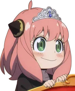 👸 Anya Forger Spy x Family Anime, Manga, Spy x Family, Anya Forger, Mignon, Dessin animé, Princesse whatsapp sticker