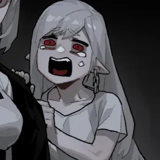 ⛓ アニメ, 漫画, キャラクター, クリーチャー, エルフ, 怖い telegram sticker