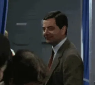 🎫 Mr. Bean Mr. Bean, Rowan Atkinson, British comedy, funny, humor whatsapp sticker