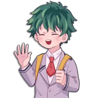 ✋ Izuku Midoriya My Hero Academia Anime, Manga, My Hero Academia, Izuku Midoriya, Deku, Personnage, Dessin animé whatsapp sticker