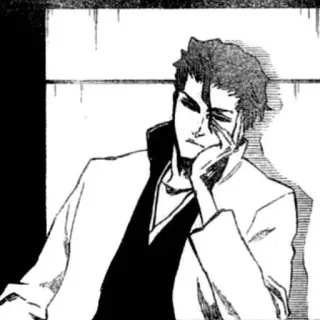 ♥ Sosuke Aizen Bleach manga, anime, character, villain telegram sticker