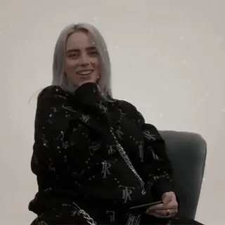 🫒 Billie Eilish Billie Eilish, นักร้อง, นักดนตรี, คนดัง, ป๊อปสตาร์ telegram sticker