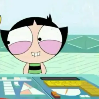 🎀 Buttercup The Powerpuff Girls kartun, Powerpuff Girls, Buttercup, karakter telegram sticker