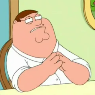 🤔 Peter Griffin Family Guy Cartoon, Peter Griffin, Family Guy, animiert, lustig telegram sticker
