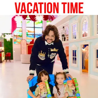 🤙 VACATION TIME vacanza, tempo, bambini, bambini, bambole, interno, uomo, russo telegram sticker