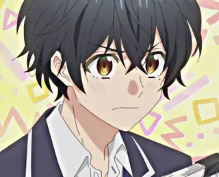 😠 Anime, Junge, Manga, Schuluniform telegram sticker