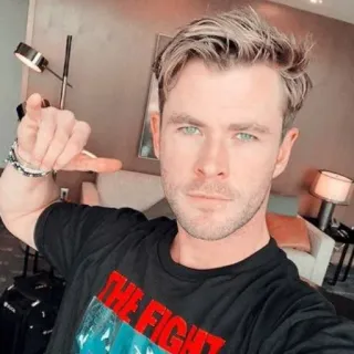 🤟 THE FIGHT chris hemsworth, attore, il combattimento telegram sticker