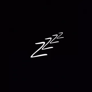 😴 ZZZZ slapen, slaap, zzz, moe, droom, dutje telegram sticker