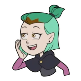 😏 Amity Blight The Owl House Hoạt hình, Nhân vật, Dễ thương, Cười telegram sticker