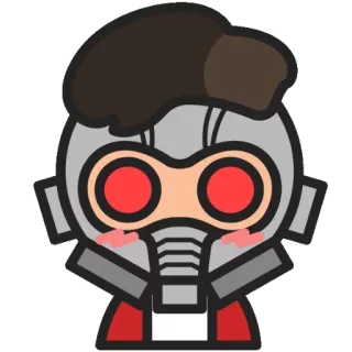 🤘 Star-Lord Guardians of the Galaxy Star-Lord, Marvel, Guardians of the Galaxy, superhero, chibi, karakter, stiker telegram sticker