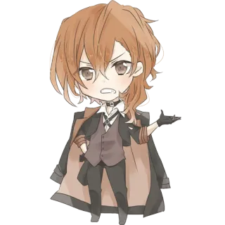 😒 Chuya Nakahara Bungou Stray Dogs Anime, Chibi, Charakter, Bungou Stray Dogs, Nakahara Chuuya telegram sticker