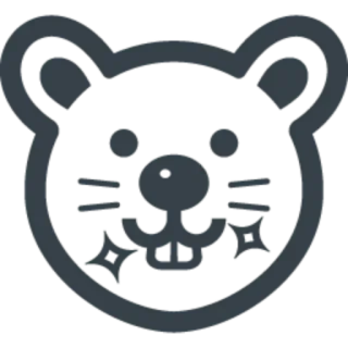🐀 oso, animal, lindo, icono, pegatina telegram sticker
