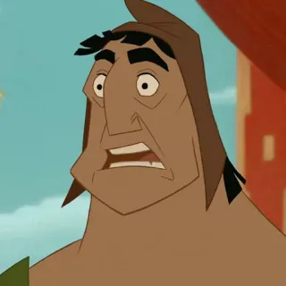 🍂 Kronk The Emperor's New Groove dibujos animados, personaje, disney, gracioso, kronk, el emperador y sus locuras telegram sticker