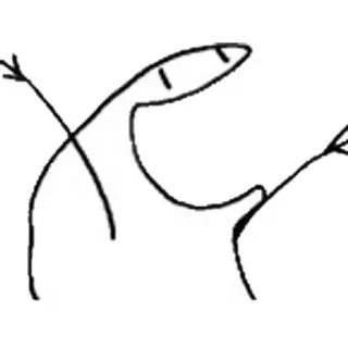 📈 boneco palito, minimalista, desenho, cartoon, humor telegram sticker