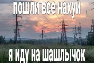 🥰 пошли все нахуй
я иду на шашлычок russisch, beleidigend, Schimpfwort, Beleidigung, Text telegram sticker