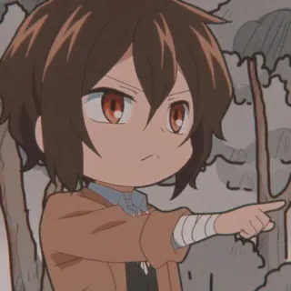 😇 Anime, Chibi, Cartoon, Pointer, Personnage, Dessin whatsapp sticker