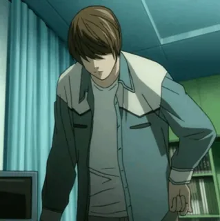 ⚖ Light Yagami Death Note Anime, Ado, Étudiant, Death Note, Light telegram sticker