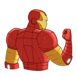 🦾 Iron Man Iron Man, Marvel, super-herói, quadrinho, armadura, personagem telegram sticker