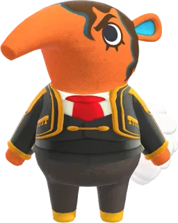 🐜 Antonio Animal Crossing, Antonio, Ameisenbär, Videospiel, Charakter, Virtuelles Haustier, Spiel telegram sticker